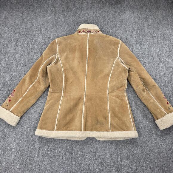 St Johns Bay Jacket Womens Large Embroidered Floral VTG 90s Phoebe Friends Boho - Picture 3 of 16